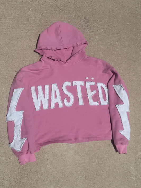 Pink Crop Hoodie